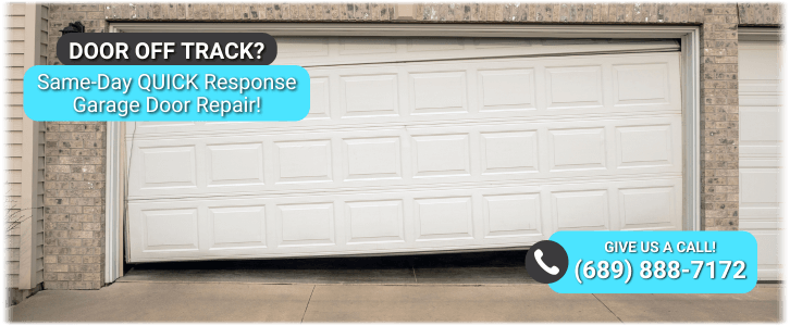 Garage Door Off Track In Location